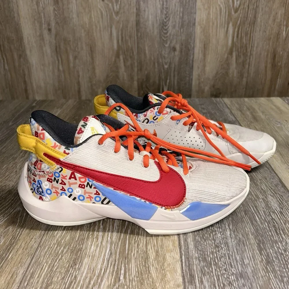 Nike Freak 2 GS Shoes Alphabet Soup Desert Sand - Youth US Size 6.5 (DH3152-001)